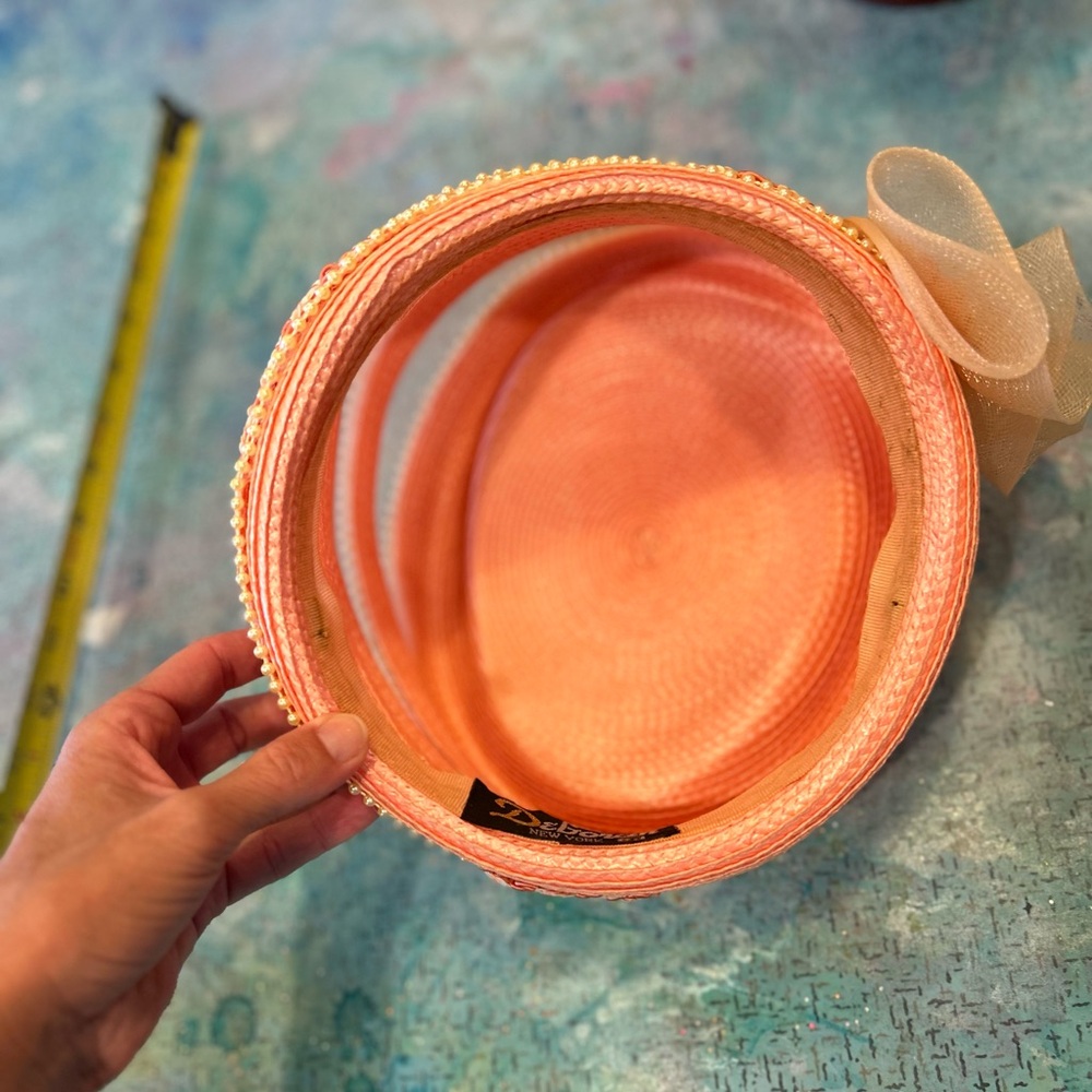 Pink Pearled Flapper Hat - Picture 8 of 11